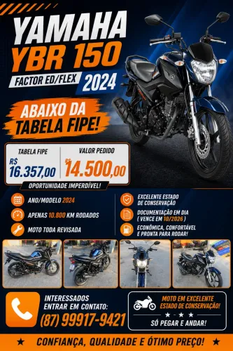 YAMAHA YBR 150 FACTOR ED/FLEX 2024