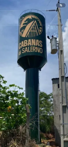 Caixa D'água tipo taça e tubular estrutura metálica