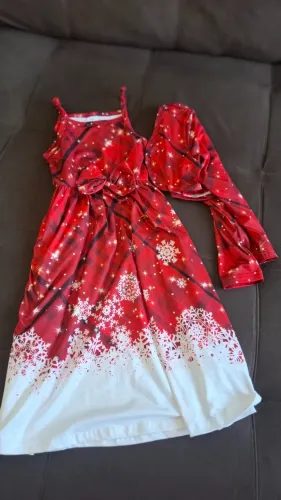 Vestido infantil de Natal tamanho 5