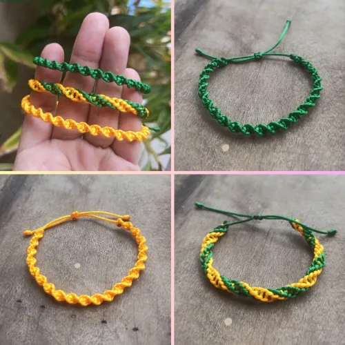 Pulseira espiral cores do Brasil