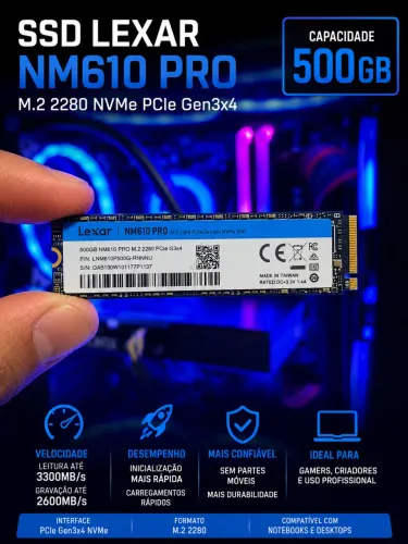 SSD Lexar 500gb NVME