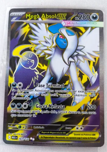 Carta Pokemon Mega Absol EX 161/132 de Fogo Fantasmagórico