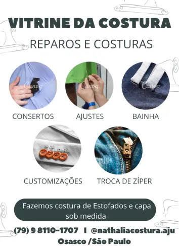 Costureira disponível para ajudar e consertos 