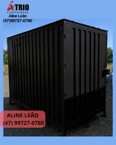 Novo Container Almoxarifado Itajaí SC - Piso Naval Chave Tetra Rápido 