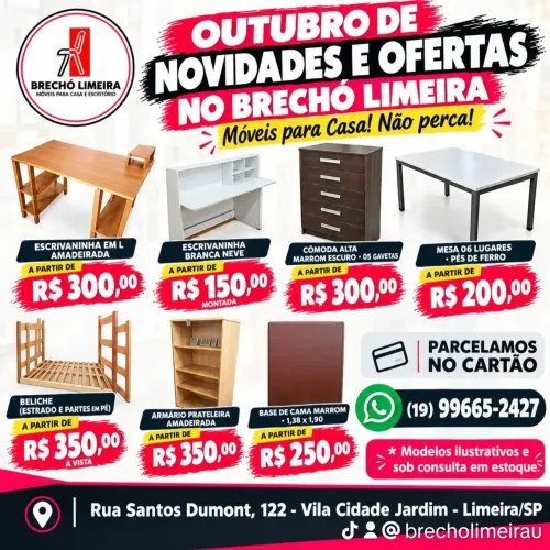 Móveis p escritório usado Limeira