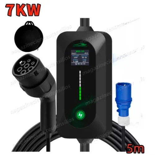 Carregador portátil 7kw 32a Ev