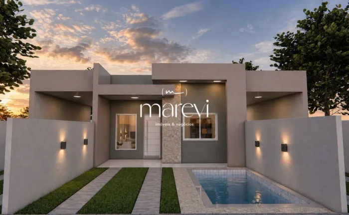Casa nova com 3 Quartos e Piscina no Nereidas - Guaratuba/PR