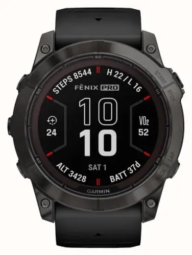 Relógio GPS Garmin Fenix 7x Solar Sapphire Titanium DLC (51 mm)