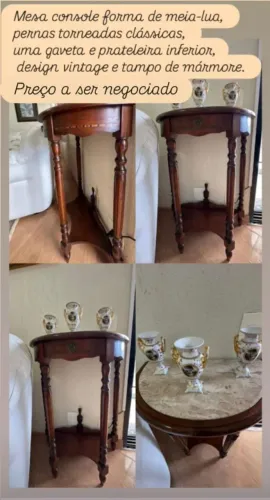 Mesa em meia-lua