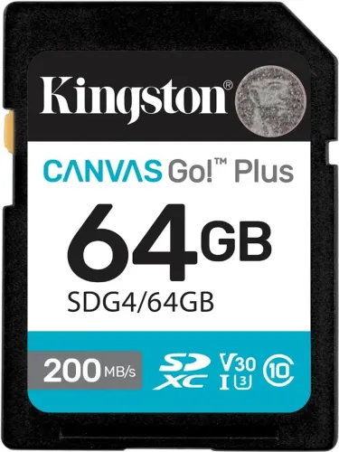 Cartão SD Kingston Canvas Go! Plus 64GB - Lacrado