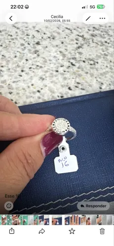 Anel Pandora de prata