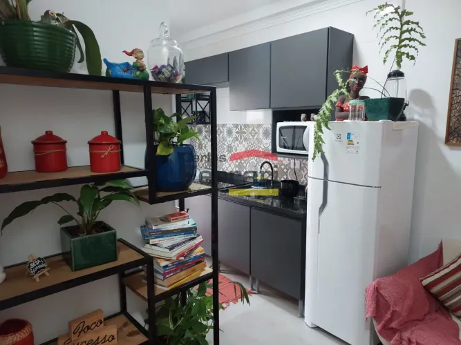 Apartamento à venda, Santana, 28m², mobiliado, com 1 dormitório, banheiro, cozinha, sala e