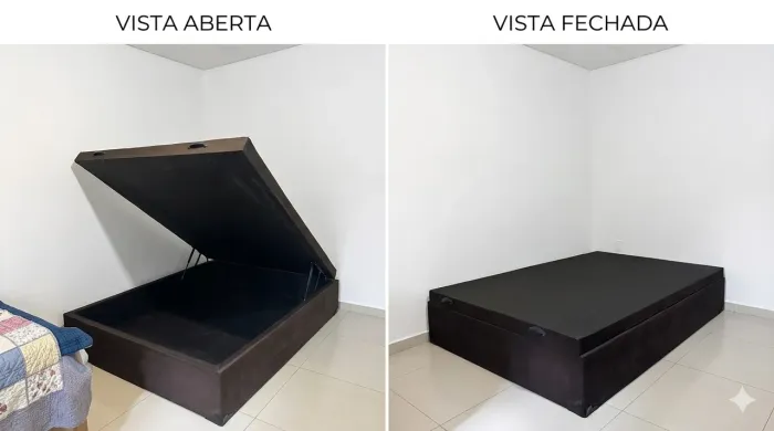 BAU CAMA BOX CASAL - 1,88 x1,40 -350,00!!! 