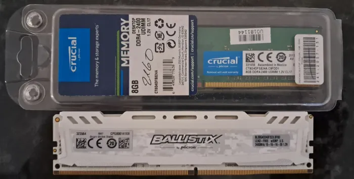 MEMÓRIA RAM CRUCIAL 16GB DDR4 DUAL CHANNEL