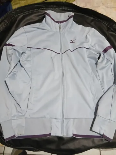 Jaqueta Mizuno ótimo estado tam g azul claro