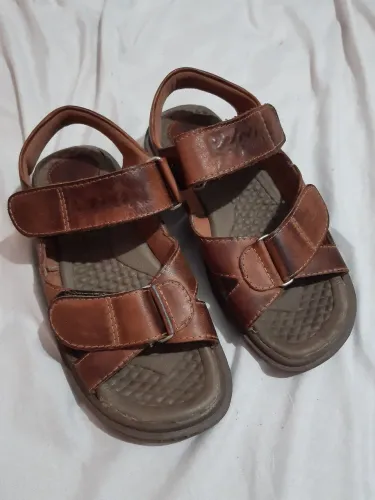Sandália couro masculina