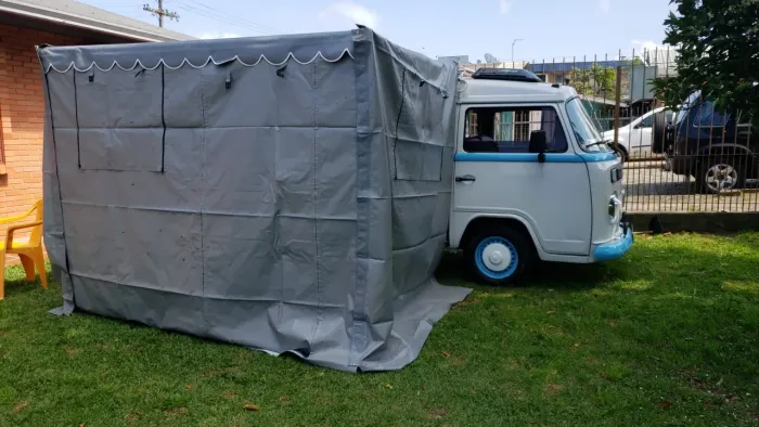 Toldo fechamento raque