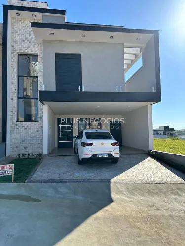 bela casa a venda em condomínio fechado piscina e area gourmet, Wanel Ville, Sorocaba, SP