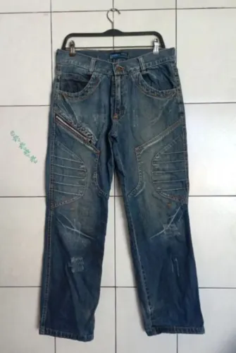 Calça jeans masculina retrô Rony tamanho 42