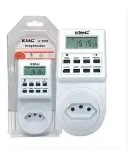 Temporizador timer Digital Tomada Bivolt 2200w 10a