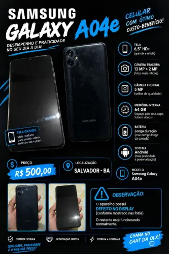 ? VENDO CELULAR SAMSUNG - ÓTIMA OPORTUNIDADE! ?