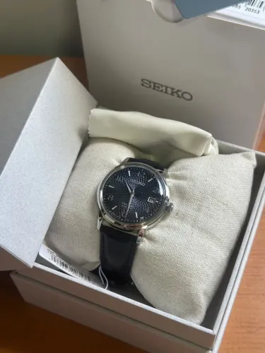 Relógio Seiko Presage Azul - 38,5mm - Novo