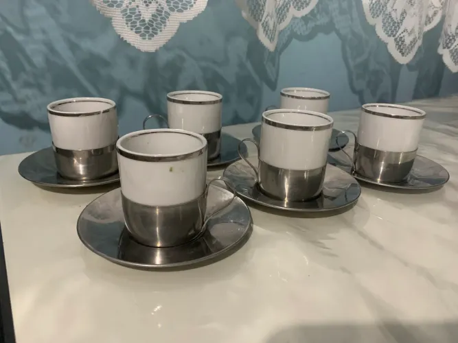 Jogo de xícara cafezinho antigo