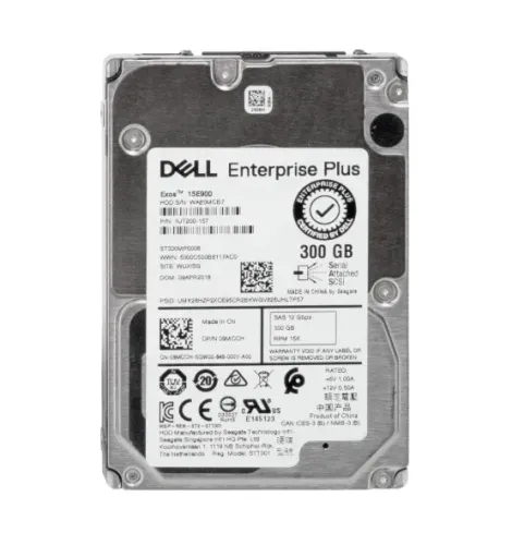 Disco rígido (HDD) Dell de 300GB 15000 RPM, SAS de 12Gb/s e formato de 2.5 polegadas