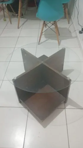 Mesa de centro de vidro
