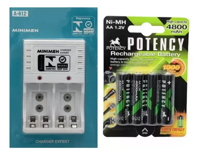 4 pilhas recarregáveis AA + carregador para flash de câmeras. Só falo whats, não falo olx