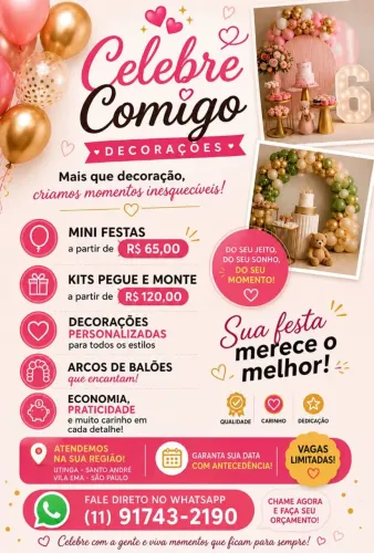 Alugo decorações de festas