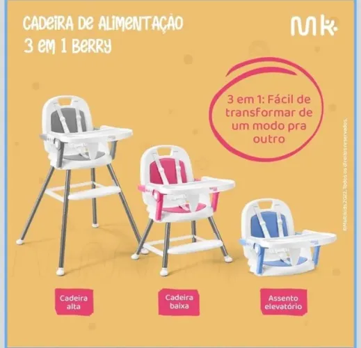 Cadeira de Alimentação 3 em 1 