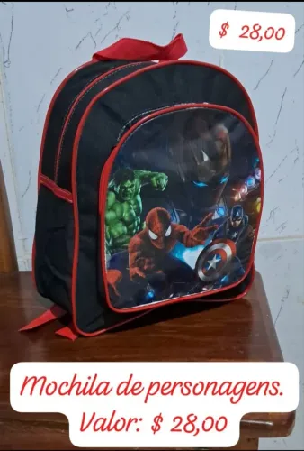 MOCHILA DE PERSONAGENS