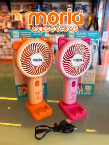 Mini Ventilador Portátil Recarregável de Mesa