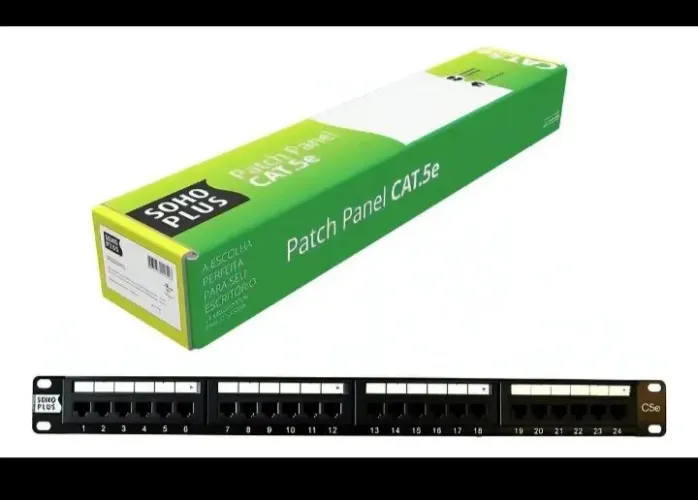 Patch Panel 24 Portas Cat5e Furukawa Soho Plus - 1U 19"