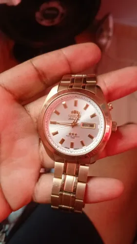 Relógio Orient  Original automático dourado.