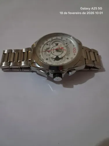 troco Relogio modelo tag hauer aaa em aço 100% funcional a prova d'água