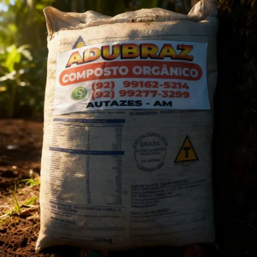 Adubo orgânico 100% natural - ideal para hortas e plantações