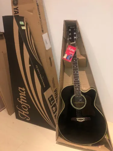Violão Aço Jumbo Hofma YE 223 BK - Outlet (Oportunidade / Ler Descrição)