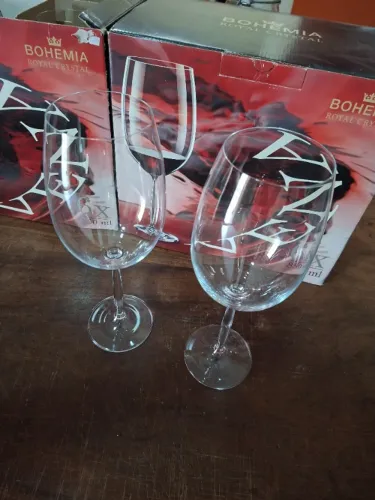 Taças Bohemia | 850 ml | Cristal | 12 unidades