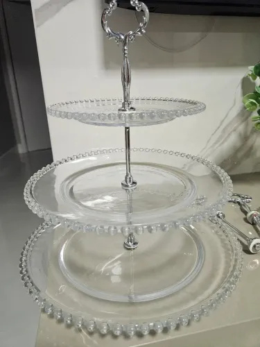 Suporte de  cristal para doces e salgados da Wolff- anadares( bolinha)/