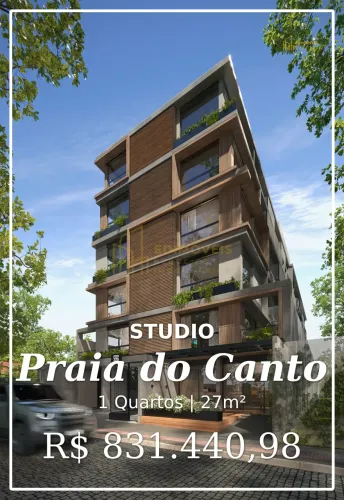 Studio Garden na Praia do Canto: um investimento seguro e valorizado!