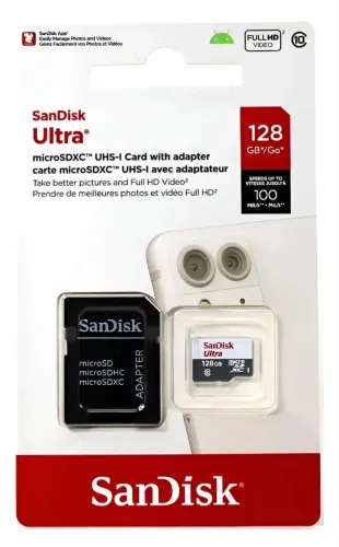 Cartão Memória Sandisk Ultra 128gb classe 10