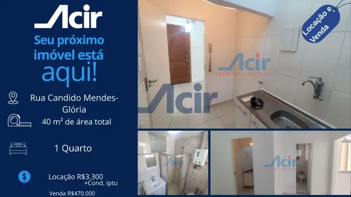 APARTAMENTO PARA VENDA E LOCAÇÃO RUA CÂNDIDO MENDES GLÓRIA