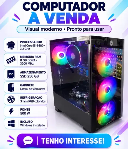 Computador completo i5 6600