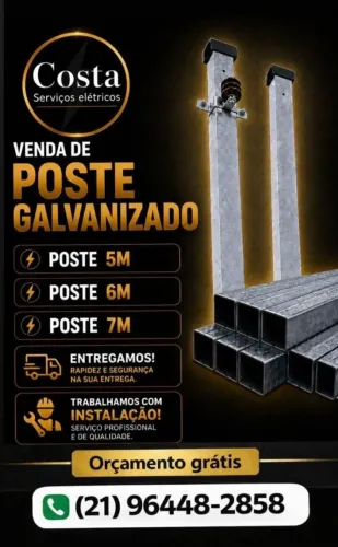 Poste galvanizado