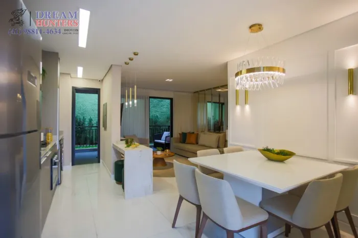 Apartamento NOVO e Semi-Mobiliado, 63m² no bairro Cristo Rei, com 2 quartos (1 suíte), 2 b