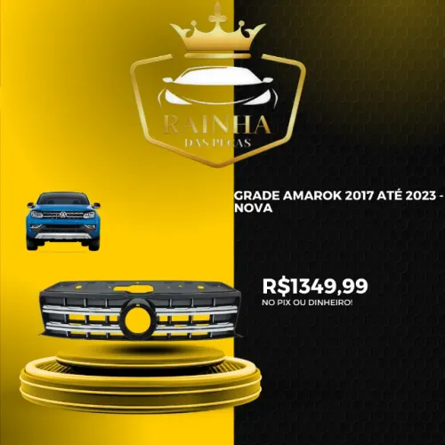 Grade Amarok 2017 até 2023 Cromada - NOVA