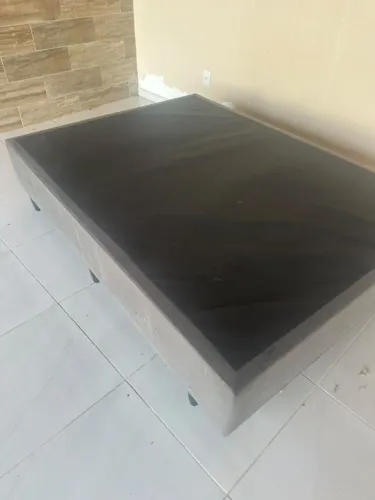 Base Para Cama Box Casal 138x27 Cinza - Jrlima