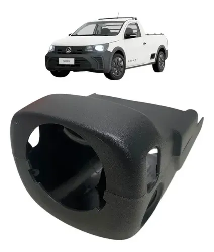 Conjunto Moldura Volante Vw Saveiro 2025 5u0858559g Preto